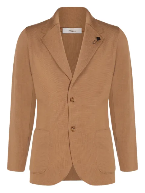 Lardini notched-lapel wool jacket Brown CNCLJM56CN65000200