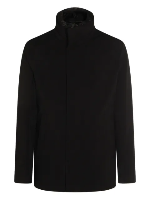 Montecore high-neck zip-front jacket Black F09MUCX91118599