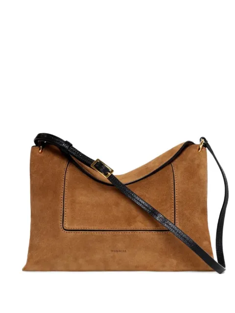 Wandler Penelope suede shoulder bag Brown 000148100