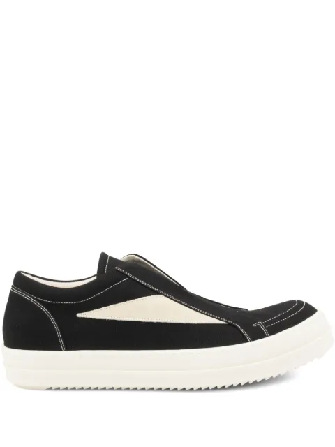 Rick Owens DRKSHDW panelled slip-on sneakers Black DU02E7811DOLVS911