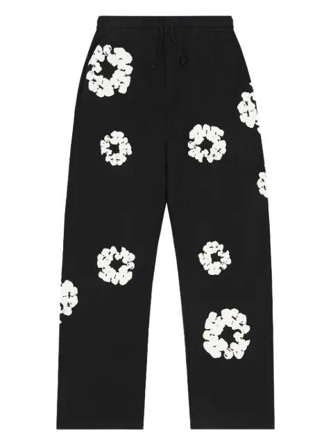 Denim Tears wreath-print track pants Black DT159