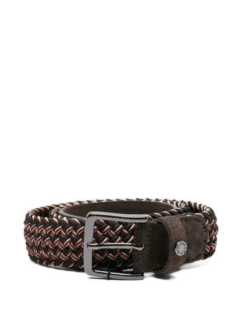 Paul & Shark braided leather belt Blue 15316014