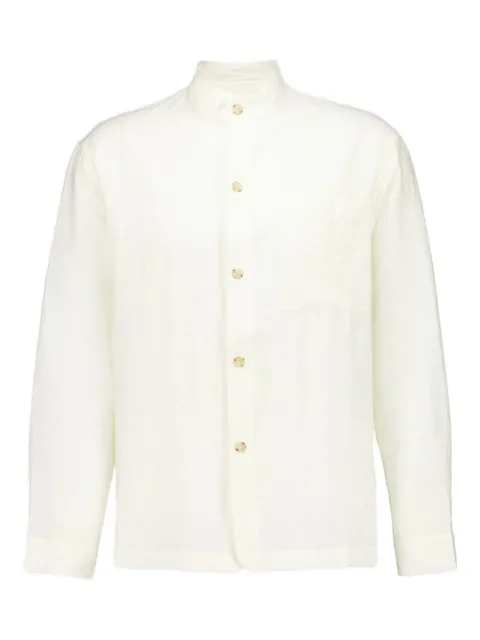 COMMAS stand-collar long-sleeve shirt Neutrals W25H022