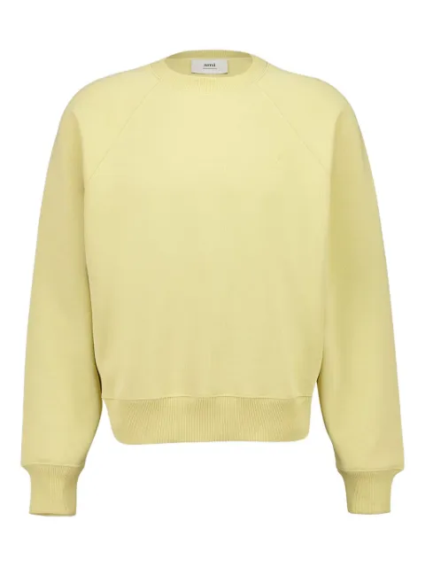 AMI Paris Ami de Coeur heart-embossed sweatshirt Yellow USW757747