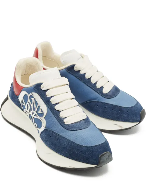 Alexander McQueen Pre-Owned Sprint Runner suede sneakers Blue 1162168