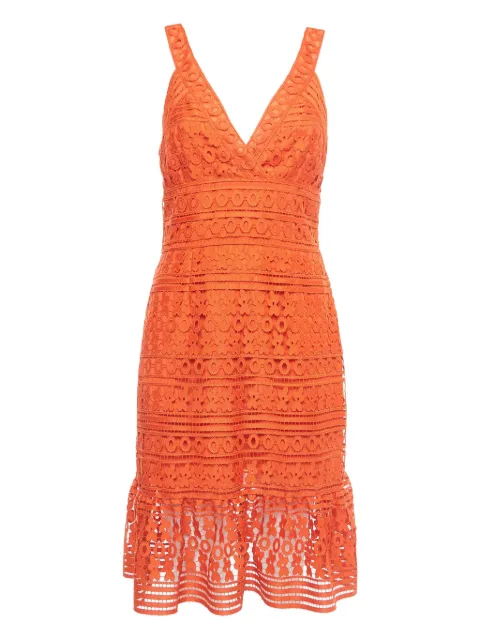 Diane Von Furstenberg Vintage lace-detailing midi dress Orange 900105