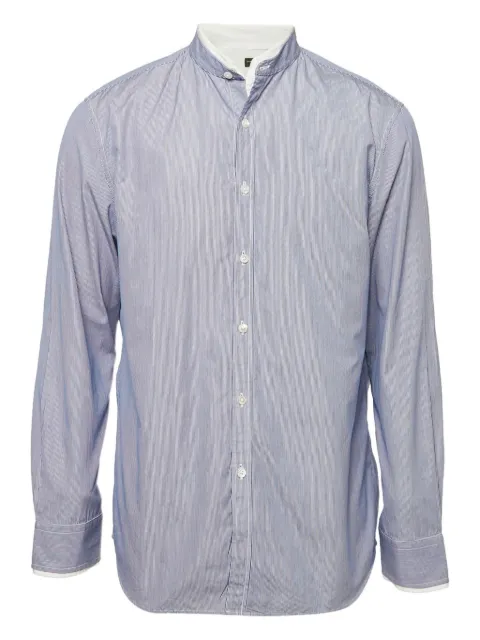 Shanghai Tang striped cotton shirt Blue 1163119