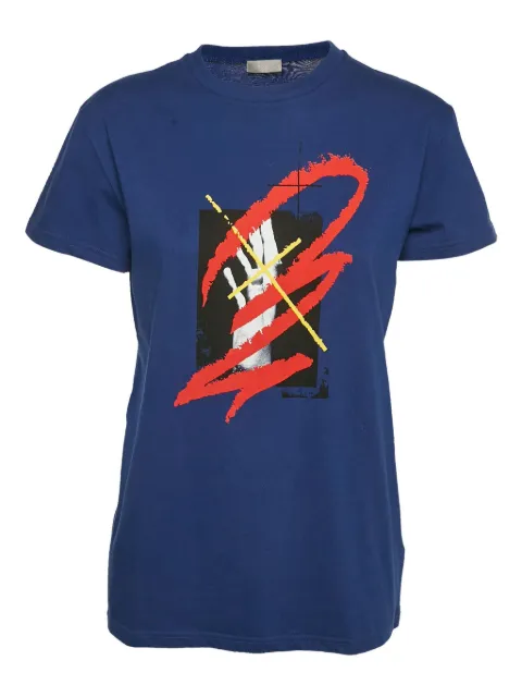 Christian Dior Pre-Owned 2023 printed T-shirt Blue 1142382