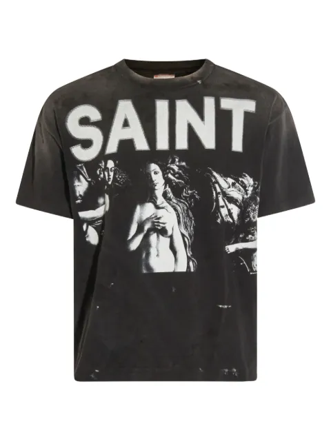 SAINT MXXXXXX graphic-print T-shirt Black SMHR10000004