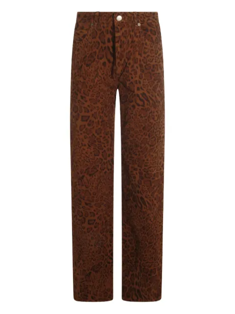 TWINSET leopard print trousers Brown 252TP2580
