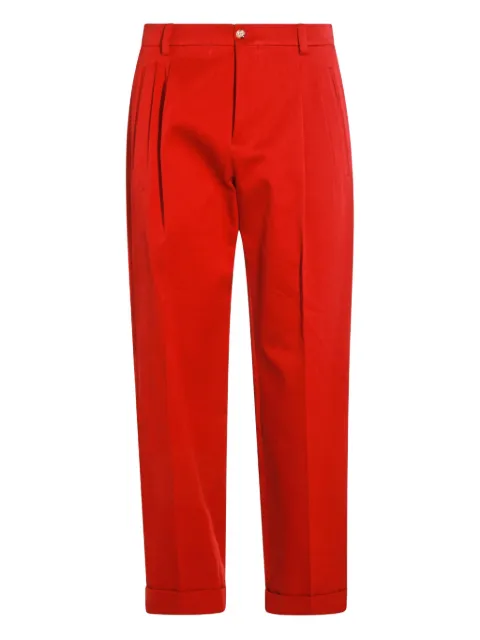 Valentino Garavani pleated-cuffed trousers Red VRBN30AWU