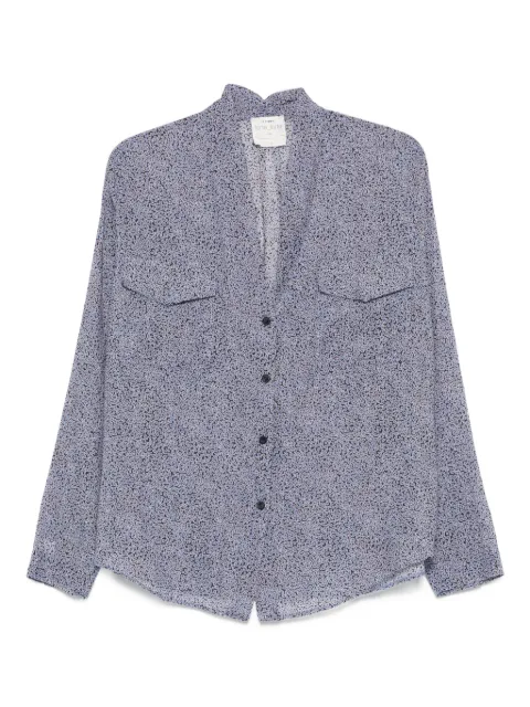 Forte Forte printed pocket shirt Blue 14127
