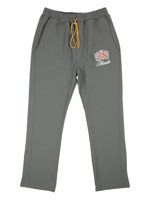RHUDE embroidered-logo track pants Green RHFW22PA356236240624