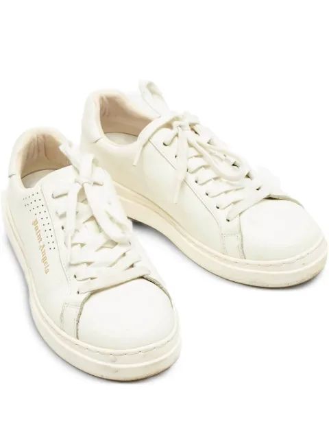 Palm Angels 2024 leather perforated sneakers White 1155967