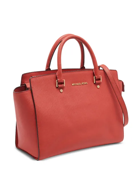 Michael Kors Vintage 2024 Saffiano Leather satchel bag Red 1146040