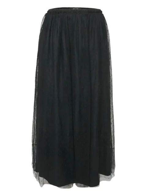Red Valentino Vintage 2023 tulle polka dot skirt Black 1162734