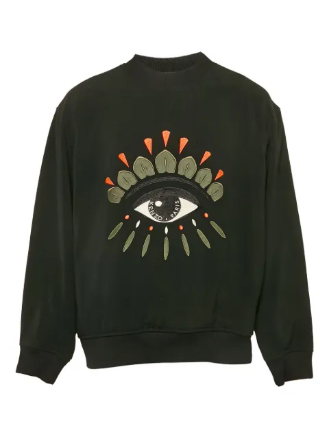 Kenzo Pre-Owned 2024 eye embroidery sweatshirt Green 1155103
