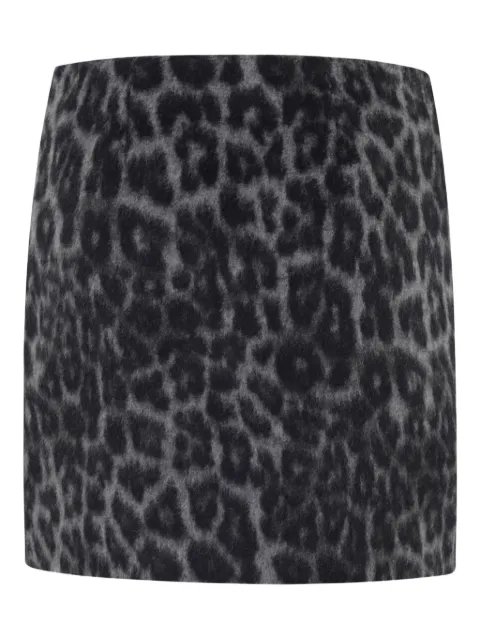 Federica Tosi leopard-print pocket mini skirt Black 30706301097