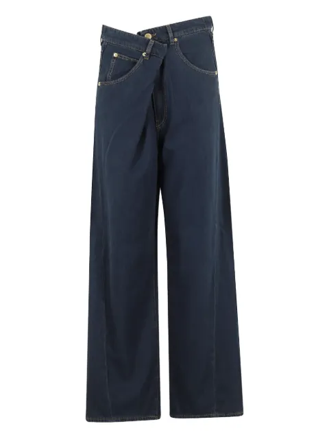 DARKPARK Ines fold-over wide-leg jeans Blue WTR19TBL01W078097