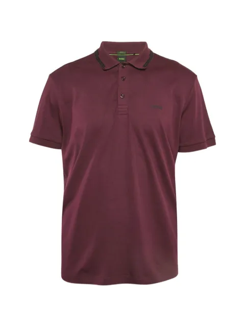 BOSS button-fastening polo shirt Purple 1146124