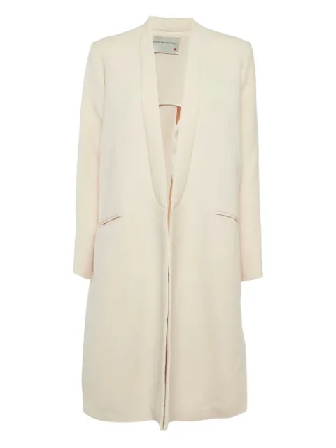 Maison Rabih Kayrouz wool slit-detail coat Neutrals 1109662