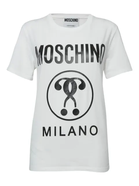Moschino Pre-Owned cotton crew neck T-shirt White 1160079