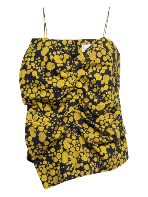 Victoria Victoria Beckham graphic-pattern top Blue 751831