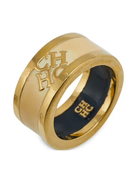 Carolina Herrera Vintage 2024 gold enamel ring Gold 551578