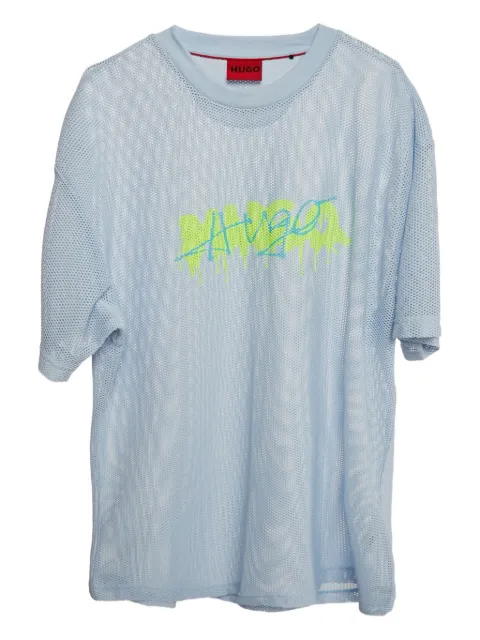 BOSS GREEN HUGO BOSS mesh print T-shirt Blue 1133459