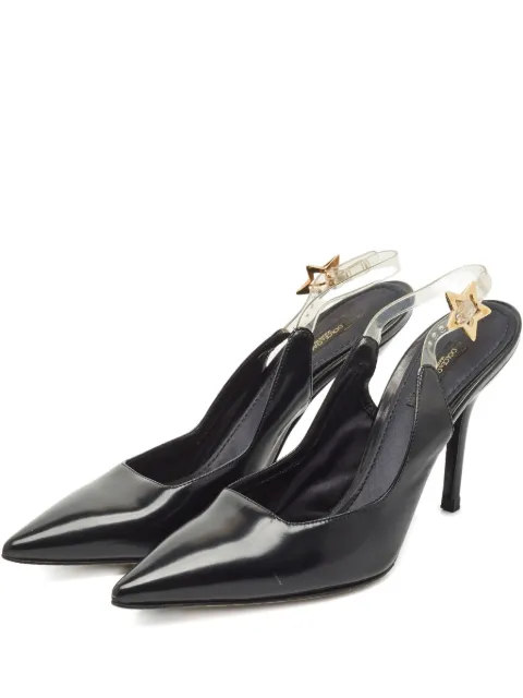 Dolce & Gabbana Pre-Owned 100mm slingback heeled pumps Black 1144356