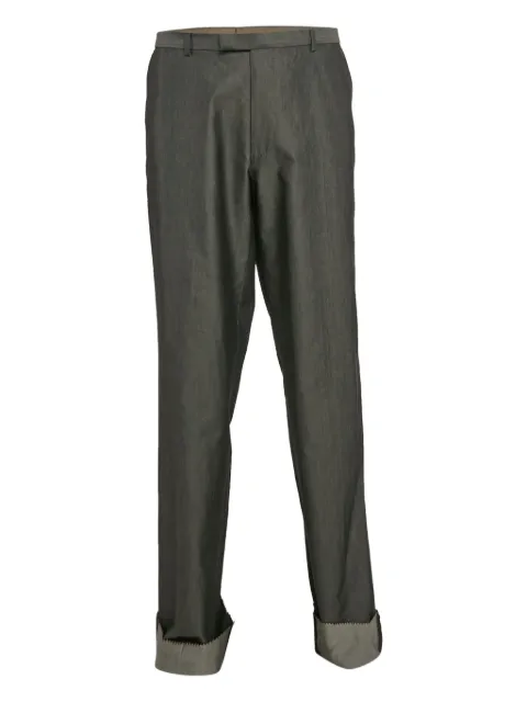BOSS cuffed-hems trousers Grey 1130663