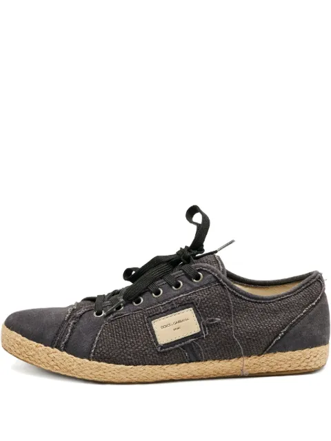 Dolce & Gabbana Pre-Owned jute-sole sneakers Blue 1154268