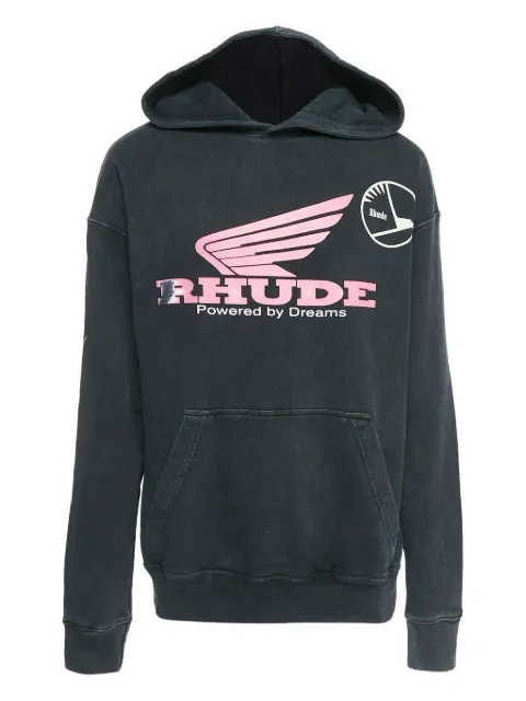 RADO PRE-OWNED graphic hoodie Grey 1142161
