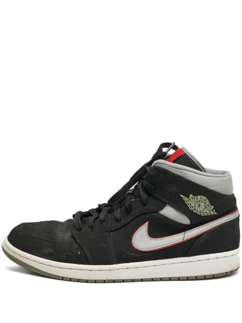 Jordan 2019 Leather Air Jordan 1 Shoes Black 1149906