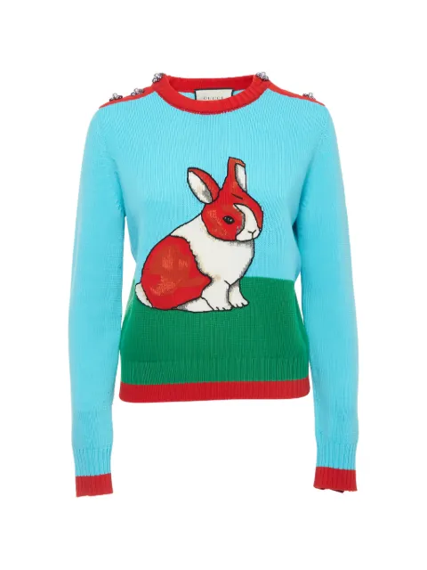 Gucci Pre-Owned Rabbit sweatshirt Blue 918145