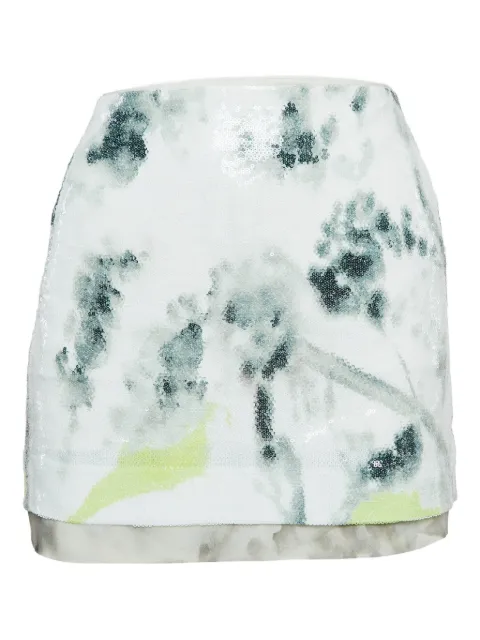 Diane Von Furstenberg Vintage sequin floral skirt Green 1033009
