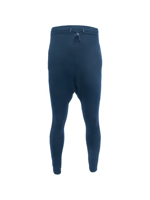 Balmain Pre-Owned drawstring drop-crotch pants Blue 862021