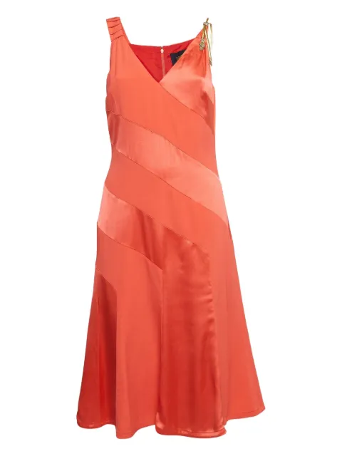 Just Cavalli Vintage satin panelled dress Red 960654