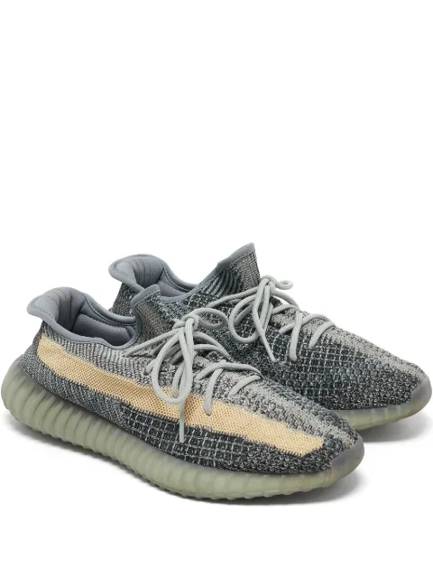 adidas Yeezy pre-owned Boost 350 V2 knit mesh lace-up sneakers Grey 1160172
