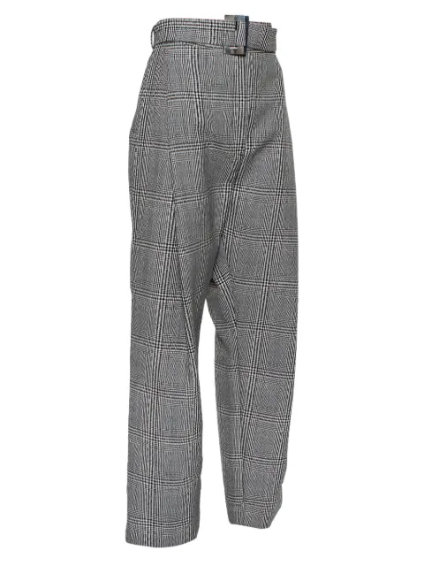 Ellery belted plaid trousers Grey 434196