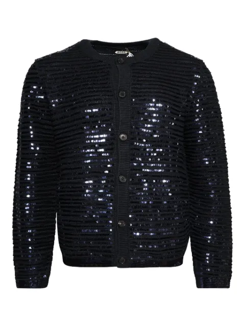 BODE sequin-embellishment cardigan Black MRF25KT009