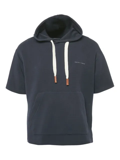 Emporio Armani Pre-Owned short-sleeve hoodie Blue 1160308