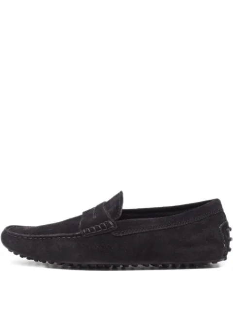 Tod's Vintage suede loafers Black 897362