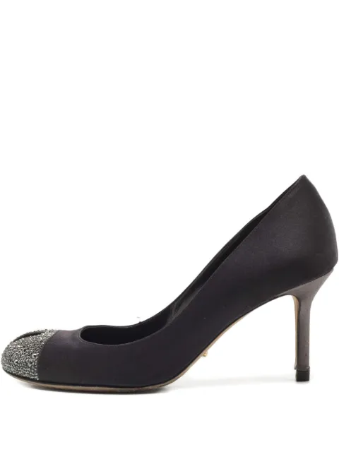 Sergio Rossi Vintage 80mm satin pumps Black 835999