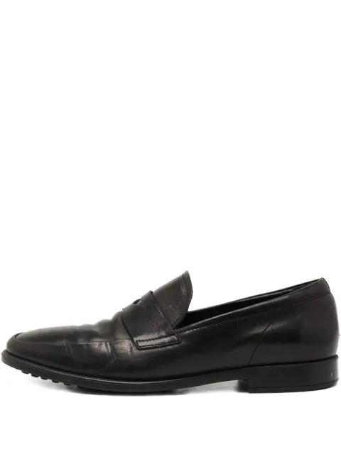 Tod's Vintage slip-on penny-strap leather loafer Black 766255