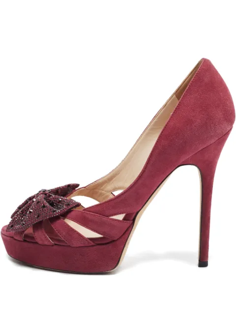 Jimmy Choo Pre-Owned 130mm Taja pumps Purple 867327