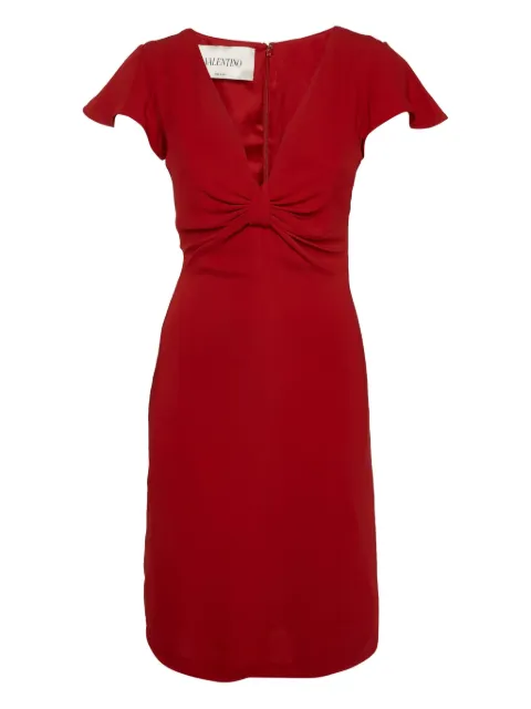 Valentino Garavani Pre-Owned cap sleeves bow dress Red 1144986