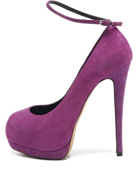 Giuseppe Zanotti Vintage 135mm platform ankle strap pumps Pink 1144937