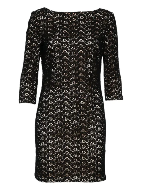 Diane Von Furstenberg Vintage 2024 Lace Floral Dress Black 493817