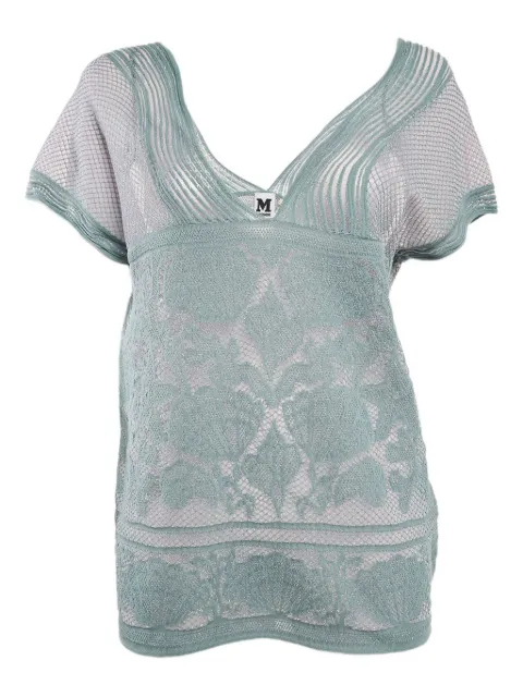 Missoni Pre-Owned 2023 lurex knit top Blue 1136233